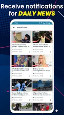 Breaking News android App screenshot 1